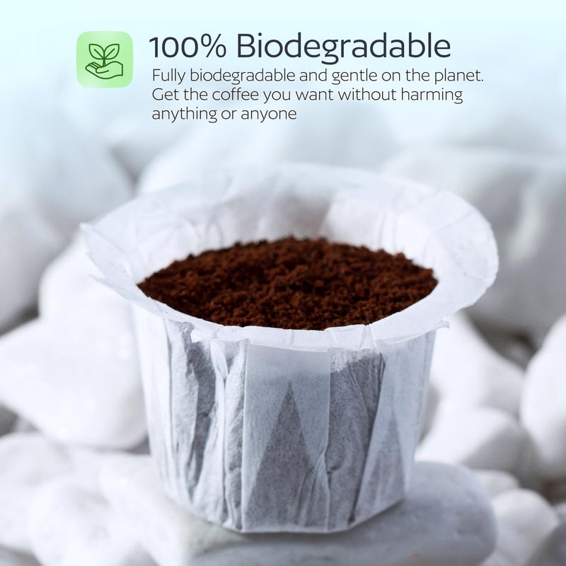 GoodCups Disposable K Cup Filters, 300 Count Disposable Paper Filters for Keurig Reusable K Cups, White - Image 5